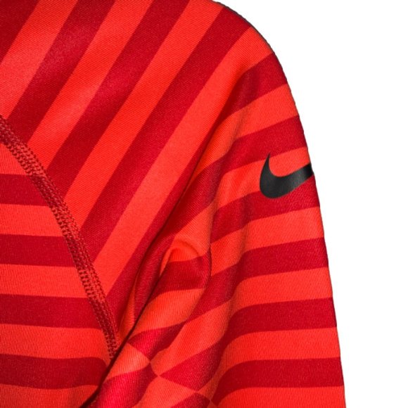 Nike Pro Dri Fit Fitted Long Sleeve Striped Top - Picture 3 of 8